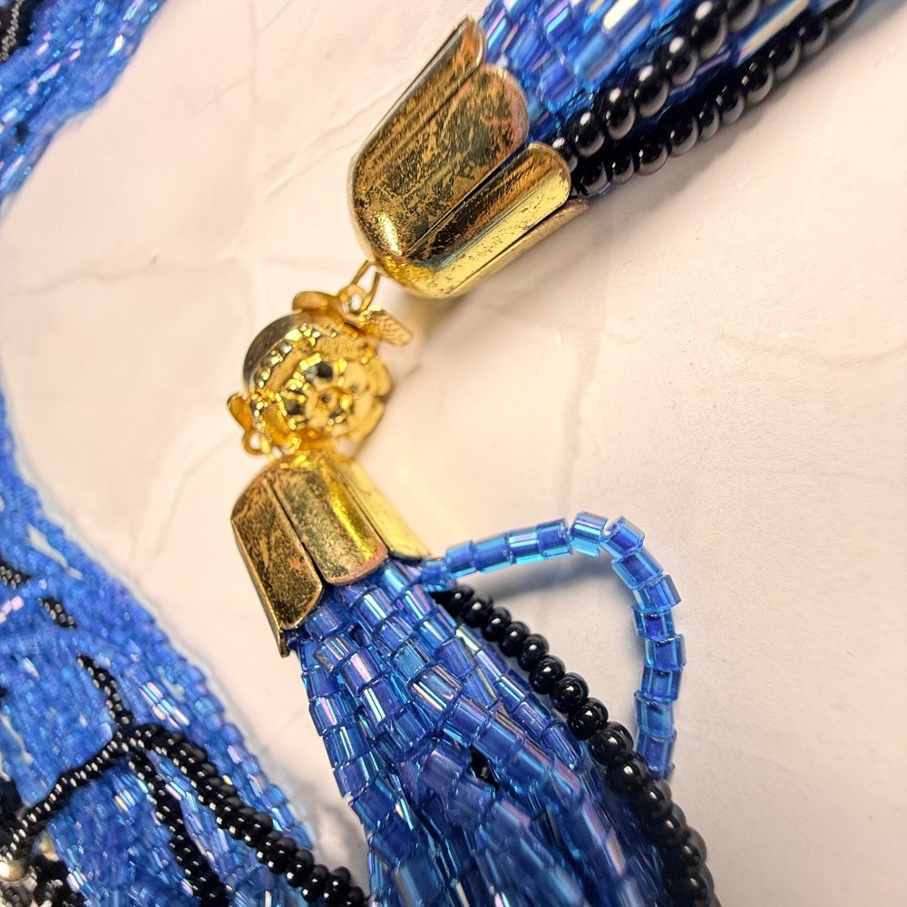 Hand-Beaded Multi-Strand Necklace - Picture 3 of 7